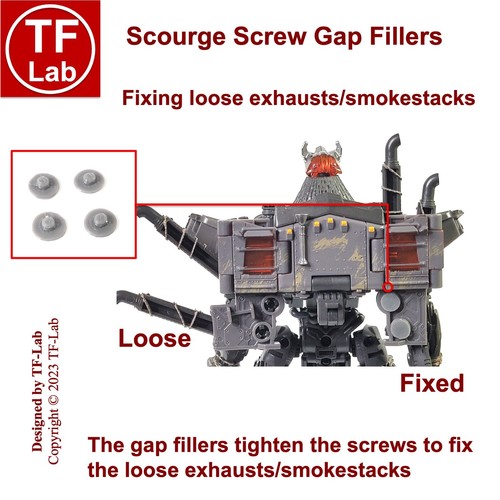 Gap Fillers Blaster Upgrade Kit: Transformers Studio Series Leader 101 Scourge - Bild 12 von 24
