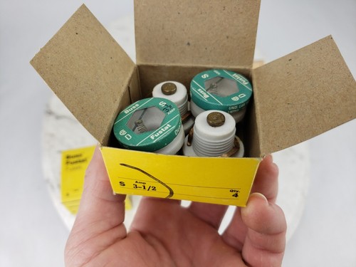 7x Boxes Buss Fustat Fuses - 30 3-1/2 6-1/4 2-1/2 Amp Screw In Vintage Breakers - Picture 6 of 19