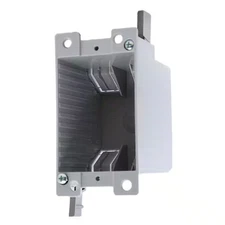 Old Work 1-Gang 14 cu. in. Electrical Outlet & Switch Box with EZ Mount & Wire