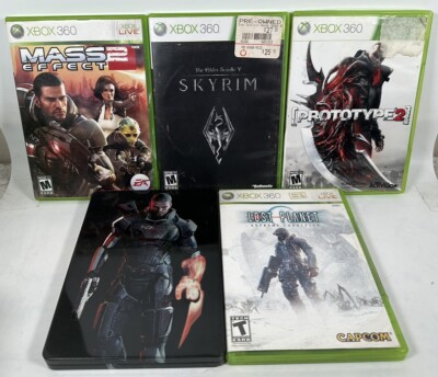 (5) Microsoft Xbox 360 - Shooter/Action Bundle - Lot of 5 - TESTED Mass Effect