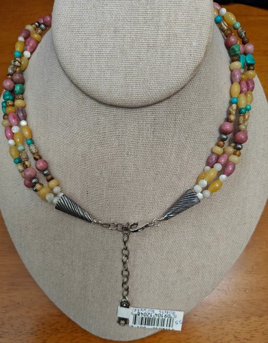 COLLAR TORSADO DE PLATA ESTERLINA OESTE AMERICANO NUEVO CON ETIQUETAS/NUEVO EN CAJA - Imagen 6 de 16
