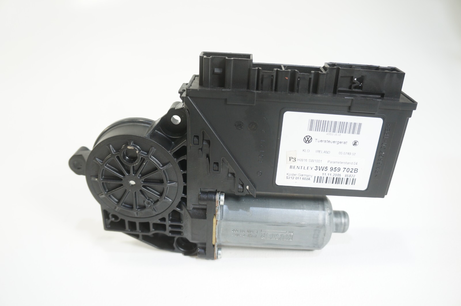06-2009 Bentley Continental Flying Spur Front Right Door Window Regulator Motor