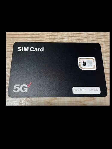 Carte SIM Verizon Carte SIM Nano SIM Postpayée/Prépayée Bon pour activation La plus récente - Photo 2 sur 5