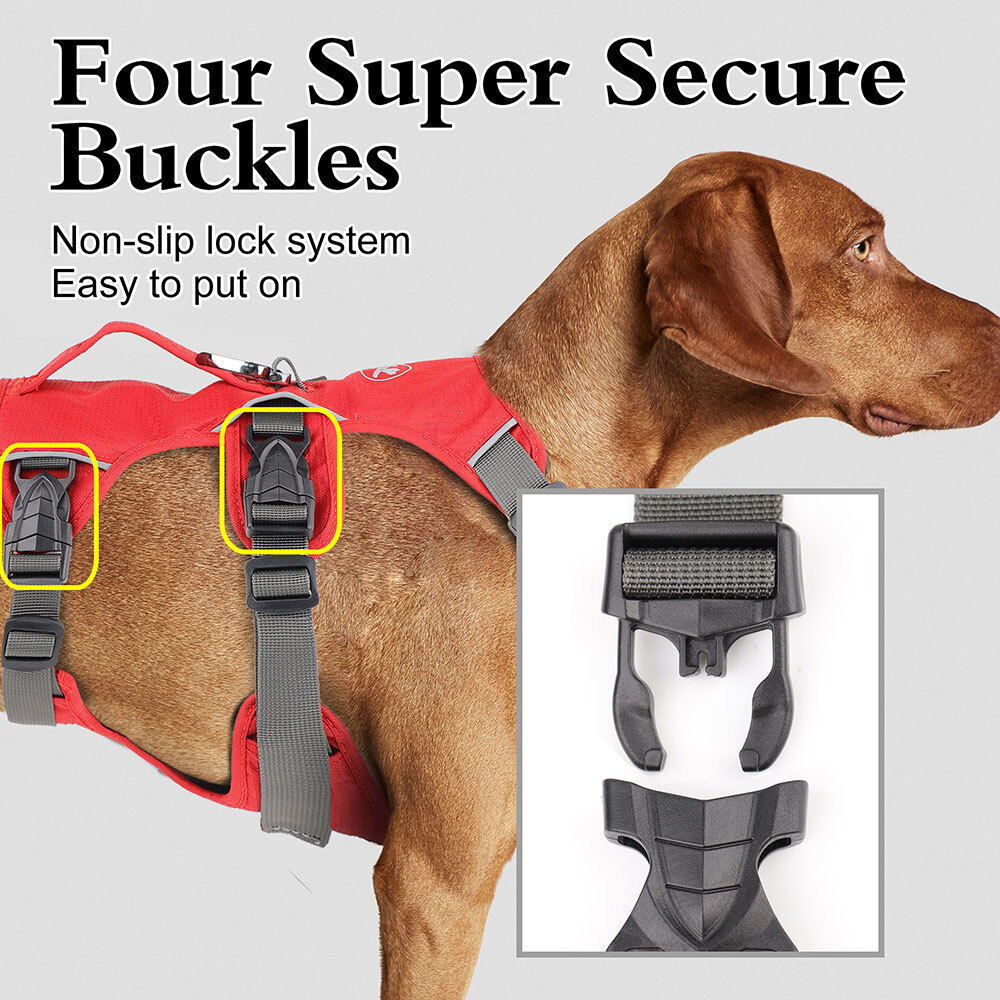 Dog Harness Escape Proof Retractable No-Pull Dog Harness, Auto