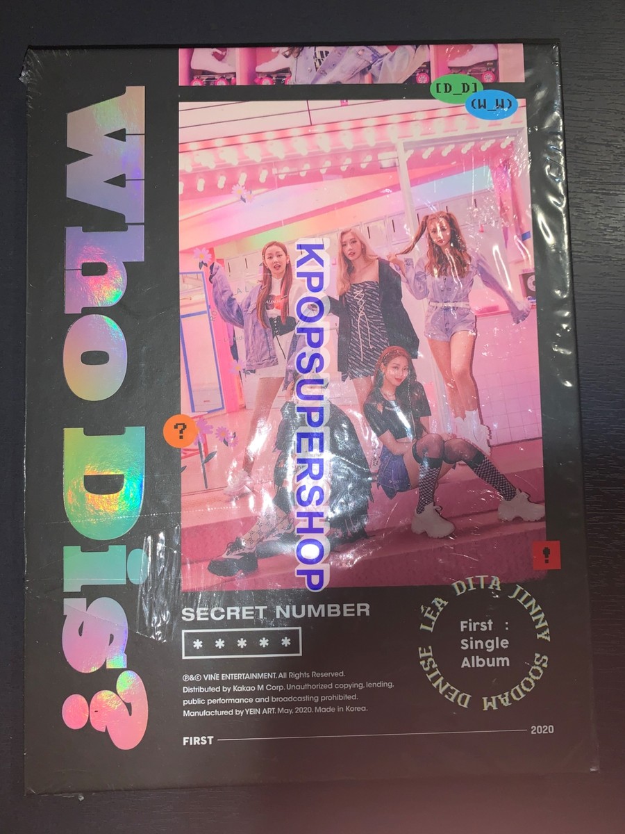 Secret Number 1st Single Album Who Dis? CD Photobook Photocard New
