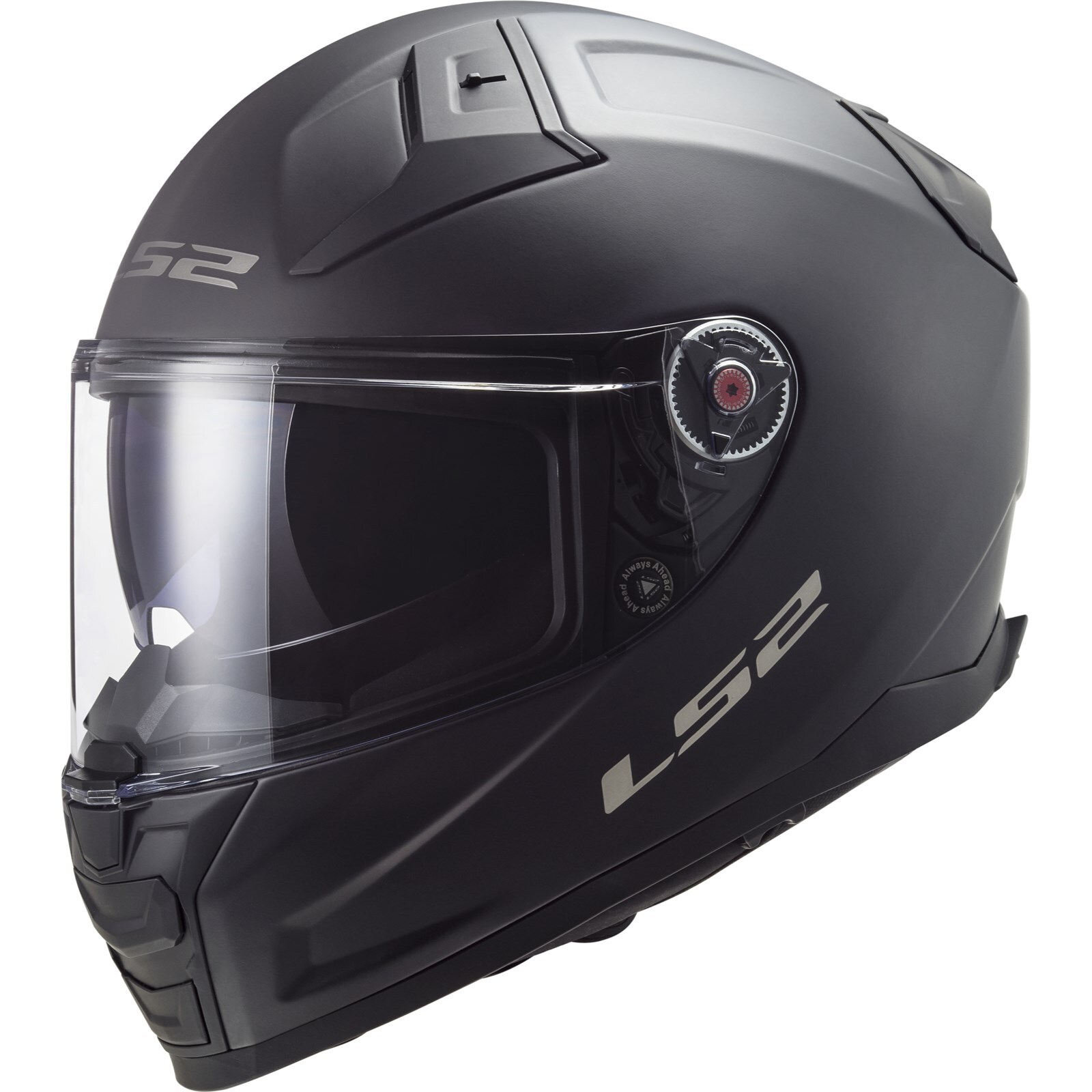 LS2 Motorcycle Helmet XXS Vector II 2 Solid FF811 Integral Helmet Black Matte