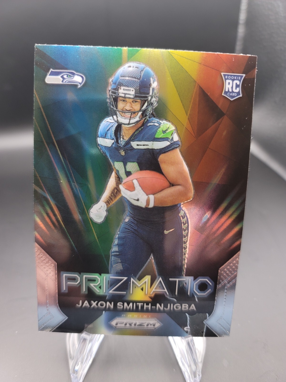 2023 Prizm Football Jaxon Smith-Njigba Prizmatic Base Insert #1 Seahawks