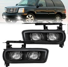 Pair For 2002-2006 Cadillac Escalade Ext Esv Led Fog Lights Front Bumper Lamps
