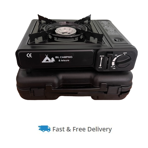 Portable Self Igniting Camping Gas Cooker Stove Butane Carry Case