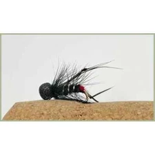Best Hopper Trout Flies, 3 pack Black Booby Hopper Flies, Choice of sizes