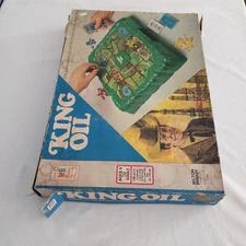 Vintage 1974 King Oil Game by Milton Bradley - 100% Complete