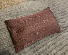 Kylie Minogue At Home Cushion w/ Burgundy Ruffle Detail 48 x29cm