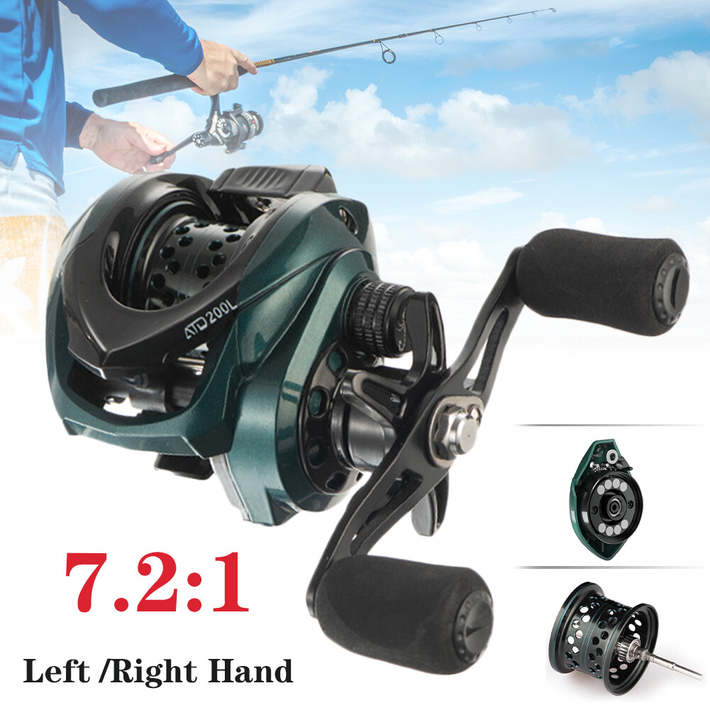 Baitcasting 7.2:1 High Speed Reel with 8kg Drag Wheel
