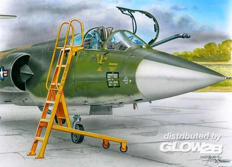 PlusModel Scala Per Lockheed F-104 Starfighter Scala 1:48 Modello Kit F104 - Immagine 2 di 2