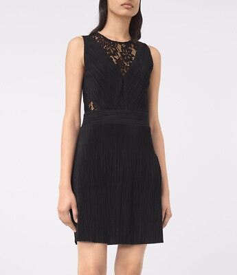 AllSaints Size XS Ula Mini Dress Black Lace Detail Stretchy for sale online  | eBay