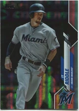 JT RIDDLE 2020 Topps Seies 1 RAINBOW FOIL - MIAMI MARLINS - #275