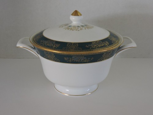 VINTAGE WEDGWOOD AGINCOURT BLUE COVERED SERVING BOWL - 第 1/5 張圖片