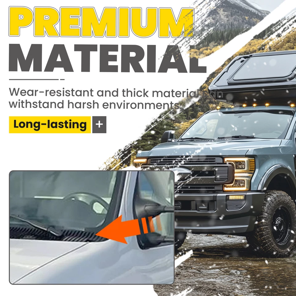 For Ford E-Series E350 Econoline 1992-2024 Wiper Cowl Vent Panel Grille Left - Imagem 3 de 4