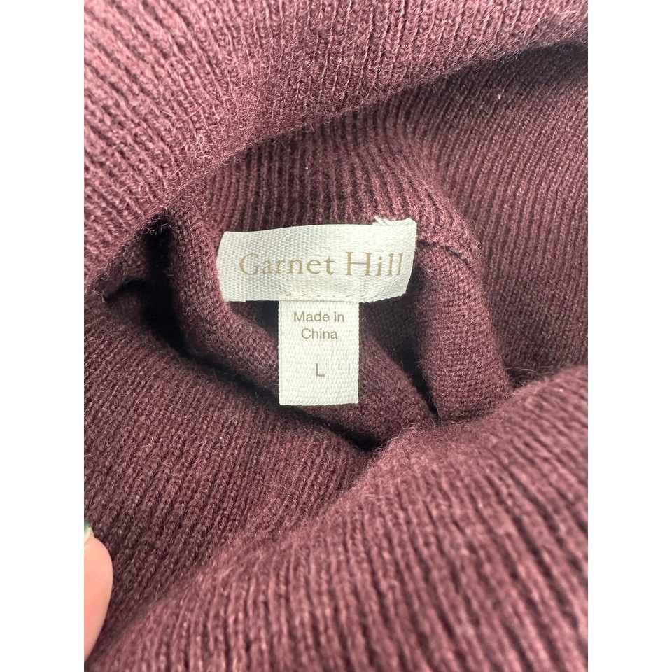 Hill Oversized Turtleneck poncho sweater Size L wool cashmere eBay