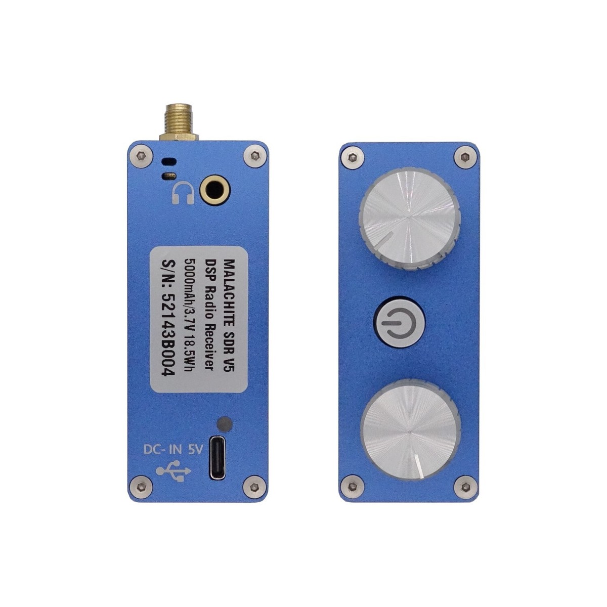 1.10D Malachite Malahit DSP SDR Radio Receiver V5 5000mAh AM CW