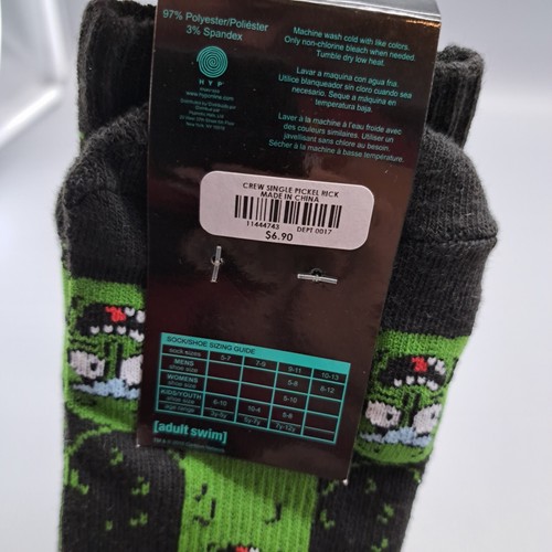 Rick and Morty 1 Stück Pickles Socken Cartoons Neuheit grün Neu mit Etikett 5-12 - Bild 5 von 6