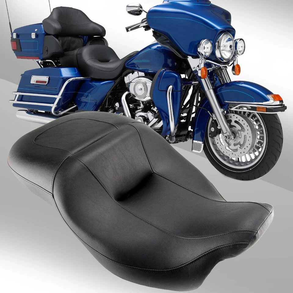 For Harley Ultra Limited CVO 2014-2021 Motorcycle Rider Driver Passenger Seat Foto 3 de 4