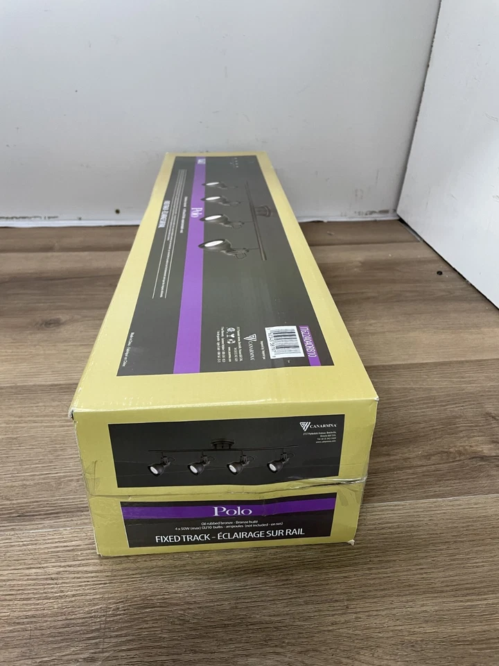 Canarm IT622A04ORB10 Polo 4 Light 29" Wide Fixed Rail - READ- - Image 4 of 4