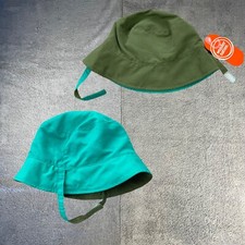 Baby Bucket Sunhat Solid Green Reversible UPF 50 New With Tags Toddler 2T  213