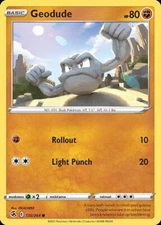 Pokemon Geodude (135/286) Fusion Strike LP REVERSE HOLO