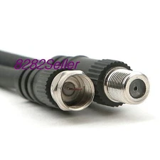 5M 15ft F-Type RG59 EXTENSION Antenna Coaxial Cable UL 75 COAX VCR TV video