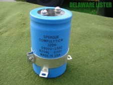 *SPRAGUE COMPULYTIC Large Can Capacitor 32DR 59000-15DC Made in USA w/Mount