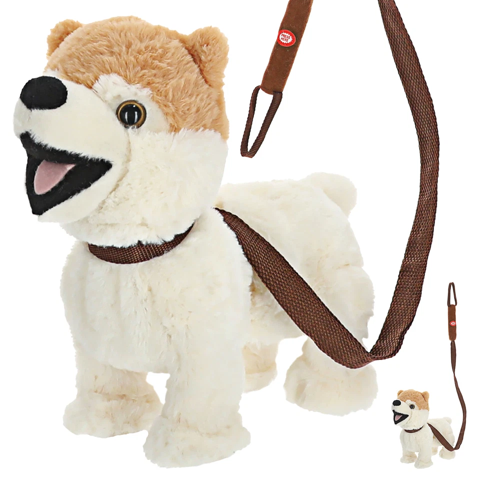 Hund Bello Laufend mit Sound Leine Spielzeug Plüschhund Batterie Stofftier - Bild 4 von 4