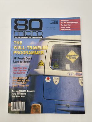80 Micro Magazine Tandy Users November 1986 - The Well-Traveled Programmer