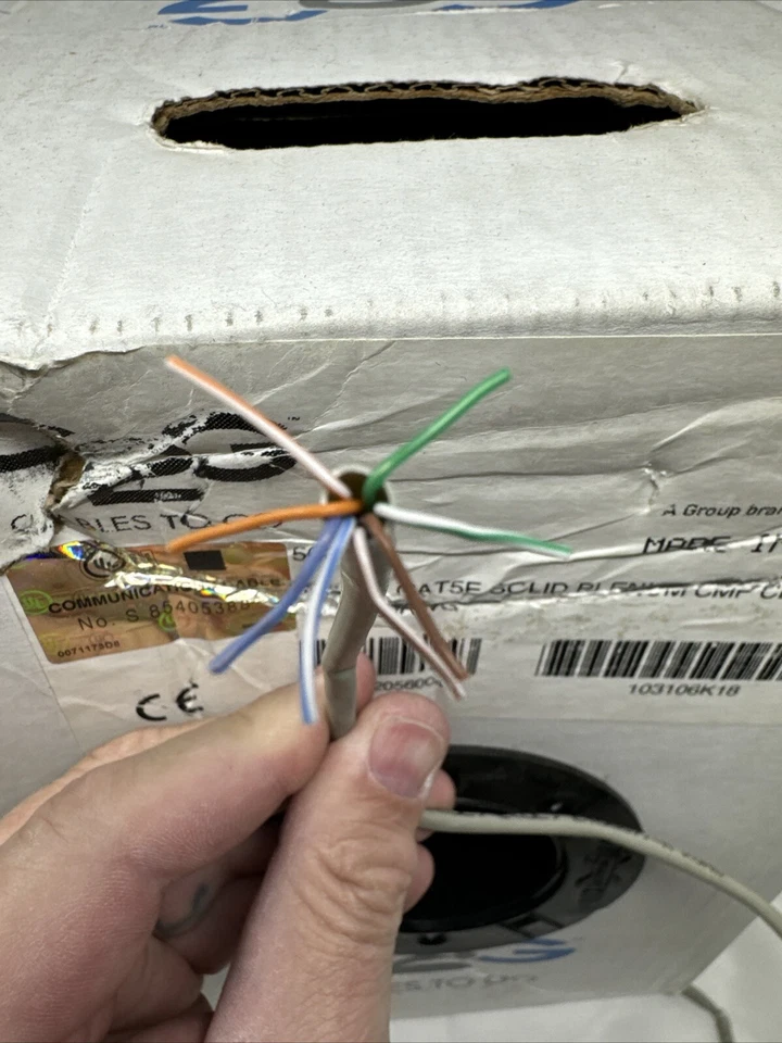 C2G Pvc CAT5E Solid Plenum CMP Cable Gray Network Cable In Box Complete - Image 2 of 4