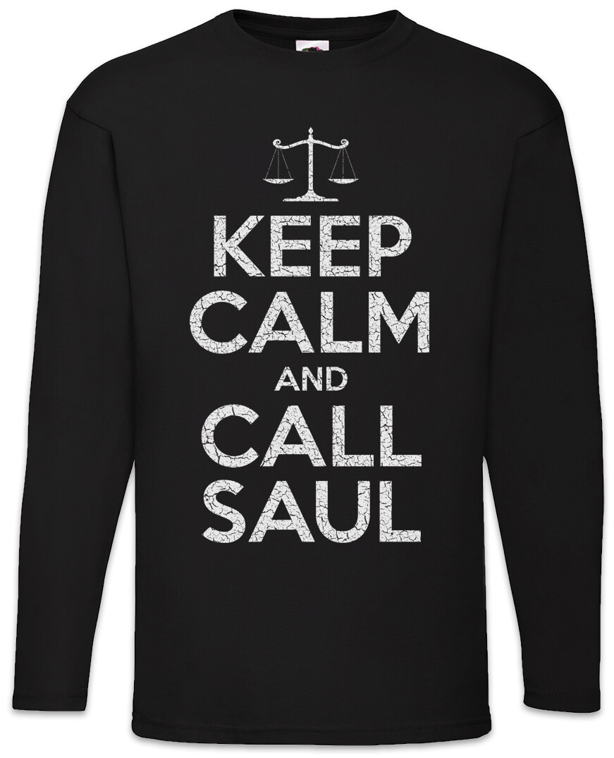 ALTRA T shirt uomo maniche lunghe Keep Calm And Call Saul Better Breaking Fun Bad Saul
