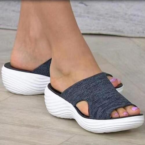 Summer Slipper Stretch Sandal Orthotic Breathable Slide Open Toe Outdoor Beach - Picture 12 of 16