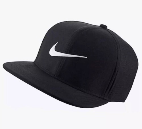 NIKE SPORTSWEAR PRO SWOOSH SNAPBACK CAP HAT BLACK, SIZE M/ L, FV5522- 010, NEW