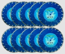 14" (10) TURBO Concrete Paver Brick Block Precast Stone Diamond Blade-SPEED CUT 