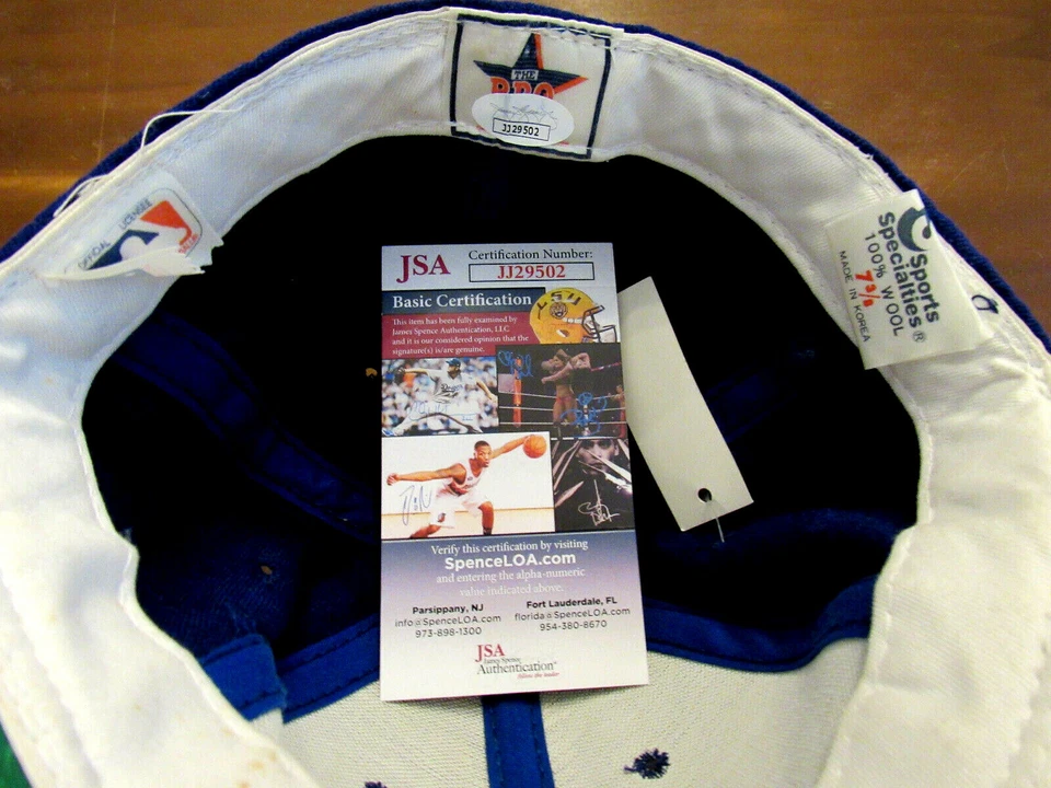 KEN GRIFFEY JR KEN GRIFFEY MARINERS HOF FIRMADO AUTOMÁTICO DE COLECCIÓN SS PRO GORRA DE LANA SOMBRERO JSA Foto 4 de 4