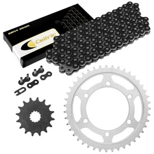 Black Drive Chain And Sprocket Kit for Suzuki GSX-R600 2011-2018