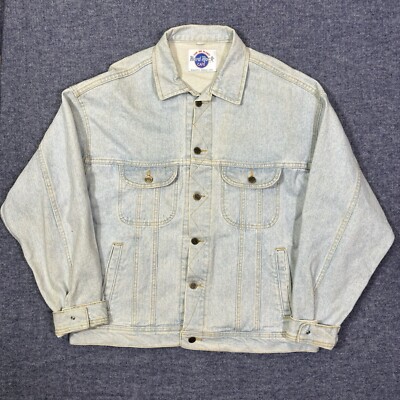 Vintage 90s Hard Rock Cafe Denim Jean Jacket Mens XL Trucker