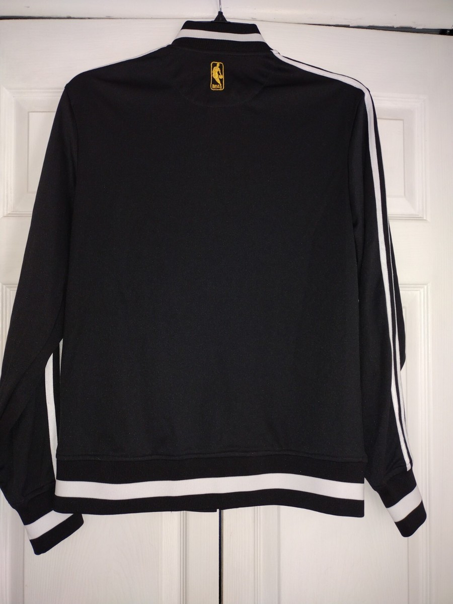 adidas originals ★BROOKLYN スタジャン NBA Adidas NBA Brooklyn Nets Legendary Jacket with 3 Stripes