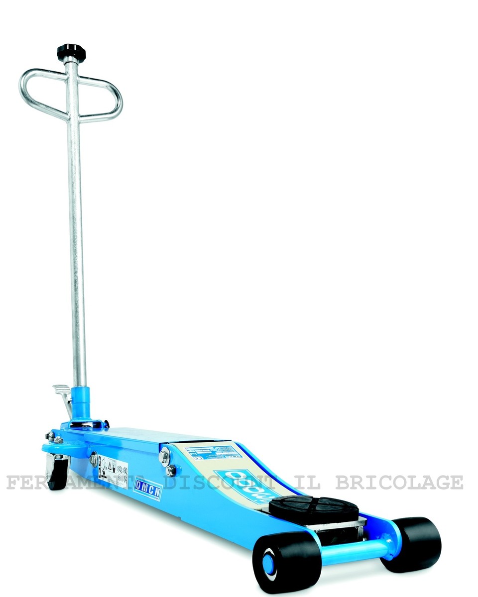 Cric Idraulico Professionale 3 Tonnellate - Giallo, Con Ruote Bidirezionali Per Auto - Foto 8