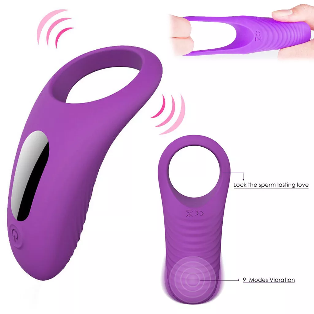 Vibrating Cock Ring Vibrator Penis Enhancer Adult Sex Toys for Men Women Couples eBay