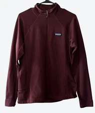 Patagonia Women's Medium Polartec 1/4 Zip Burgundy Midweight Fleece