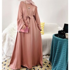 Fashion Women Muslim Abaya Long Maxi Dress Dubai Kaftan Islamic Kaftan Arab Robe