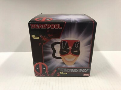 New BioWorld Marvel's Deadpool 8 Oz. Sculpted Ceramic Mug