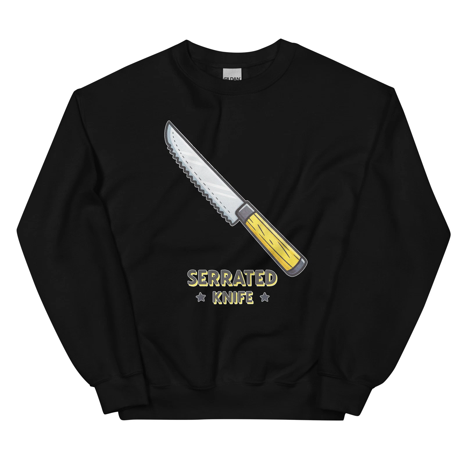 Serrated Knife Kitchen Cooking Utensil Crewneck Sweatshirt
