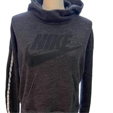 Nike Oversized Dark Gray High Low Kangaroo Pocket Hoodie Size XS