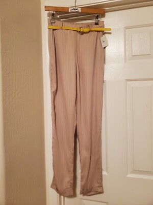 Love Tree Women's Size S Khaki Casual Belted Pants NEW Nordstrom Rack
